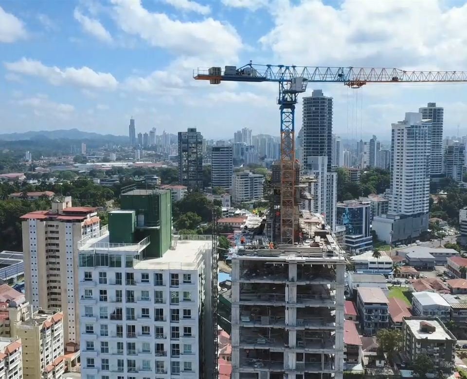 Office tower podium and core