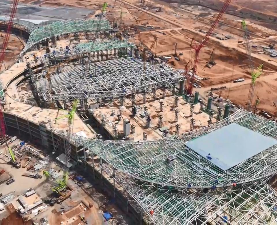 Terminal concourse slabs